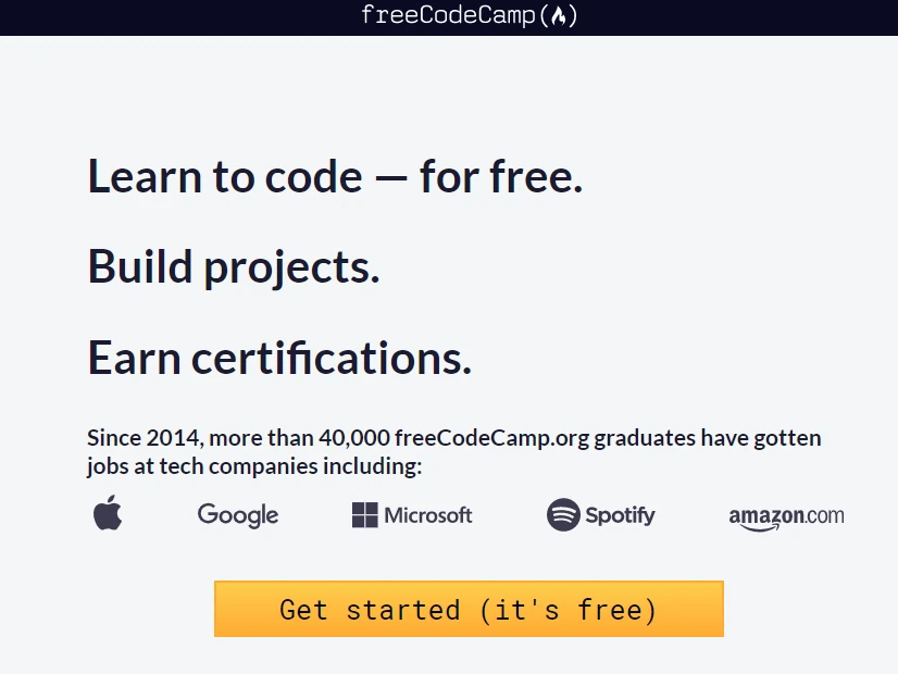 freecodecamp image, freecodecamp course, free coding course
